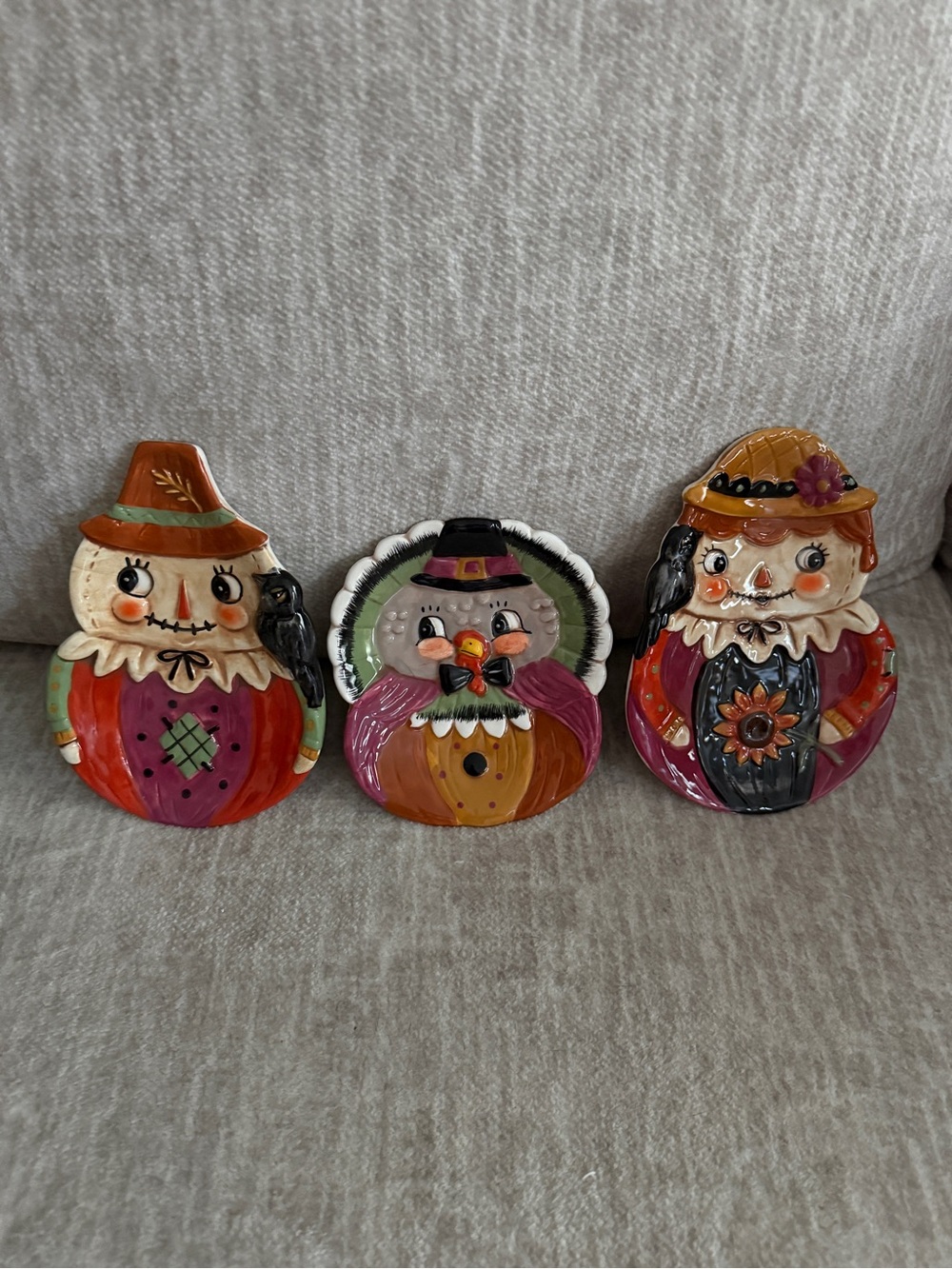 Johanna Parker Set of 3 Thanksgiving Fall Spoon Rests Halloween